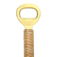 Brass Bottle Opener with Bamboo Wrapped Handle