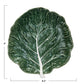Hand Painted Green Cabbage Ceramic Plate
