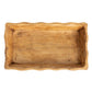 Mango Wood Scalloped Edge Tray