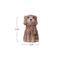 Hand-Painted Vintage-Inspired Crackle Glaze Staffordshire Pink Dog Vase