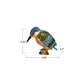 Kingfisher Bird Enameled Metal Trinket Box