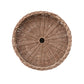 Natural Rattan Pedestal Stand with Braided Rim