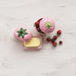 Hand-Painted Ceramic Strawberry Jar with Lid