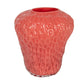 Opaque Pink Strawberry Shaped Glass Vase