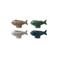 Reactive Glaze Fish Container & Toothpick Holder