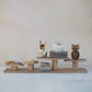 Mango Wood Serving Board with Pedestal Stands