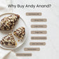 Andy Anand Sugar-Free Dark Chocolate Almond Croissant Cake, 10 pc, 2 lb – Keto & Diabetic-Friendly, Hand-Rolled, Birthday & Holiday Gift