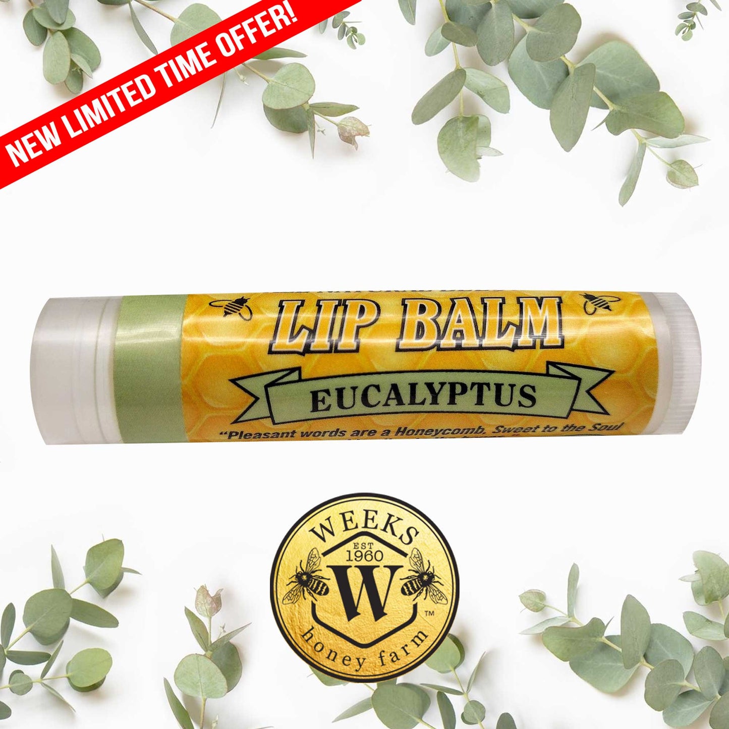 Natural Beeswax Lip Balms – Hydrating, All-Natural Moisturizer for Dry Lips