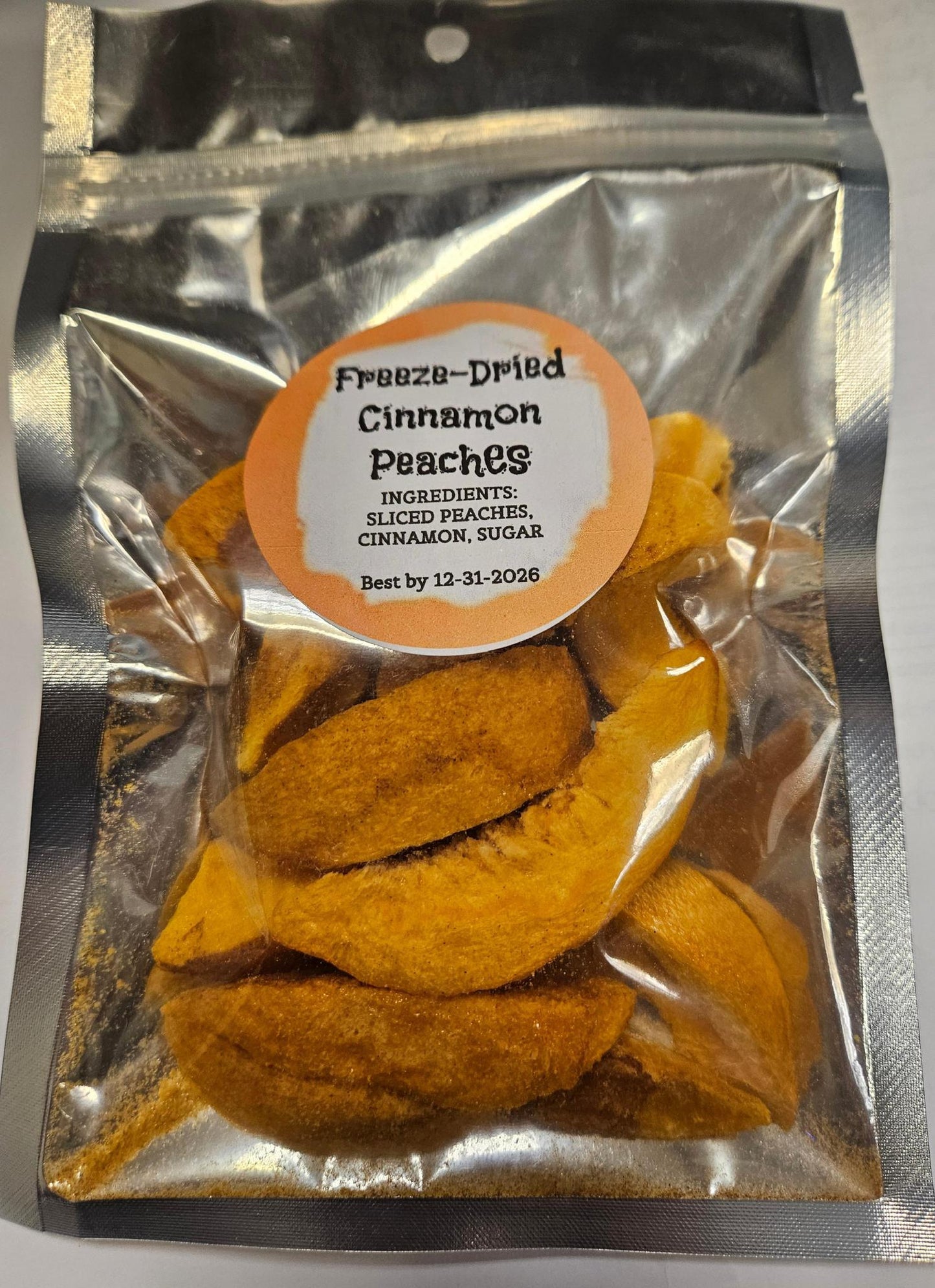 Freeze Dried Cinnamon Peach Slices