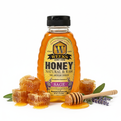 Raw Sage Honey | Rare California Wild Sage Blossom – Weeks Honey Farm
