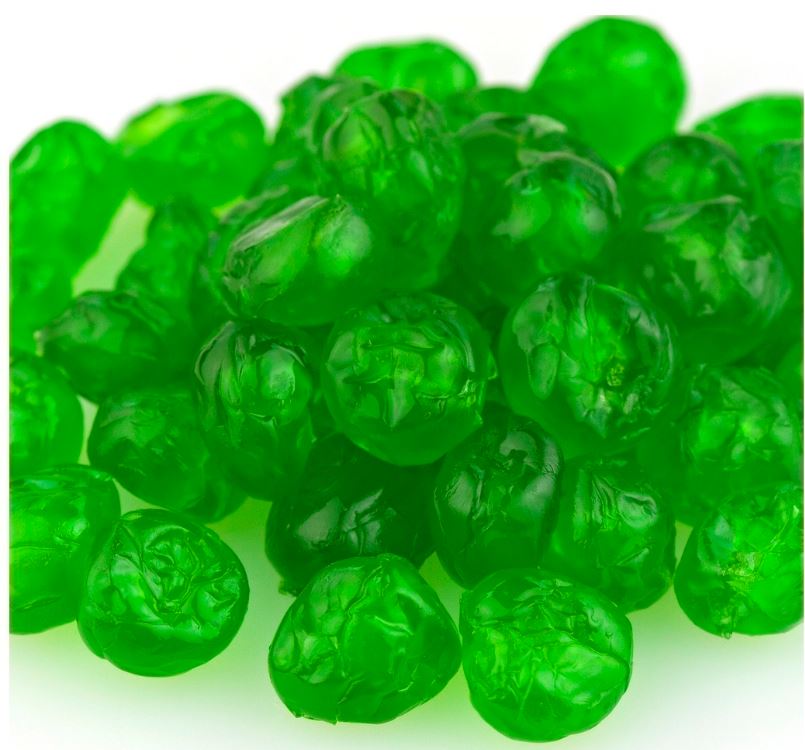 Glazed Whole Green Cherries (Bulk)