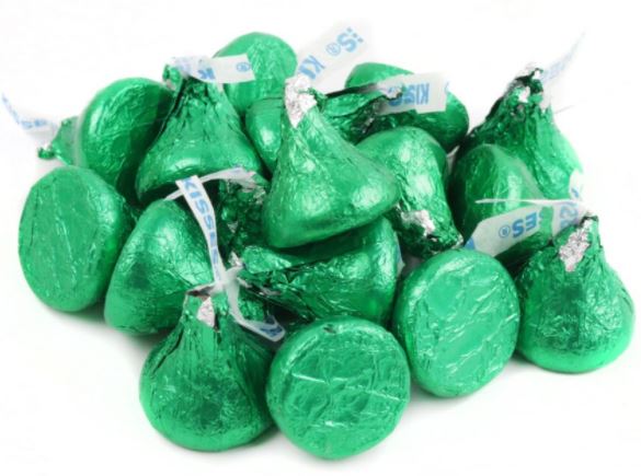 Green St. Patrick's Day Hershey Kisses