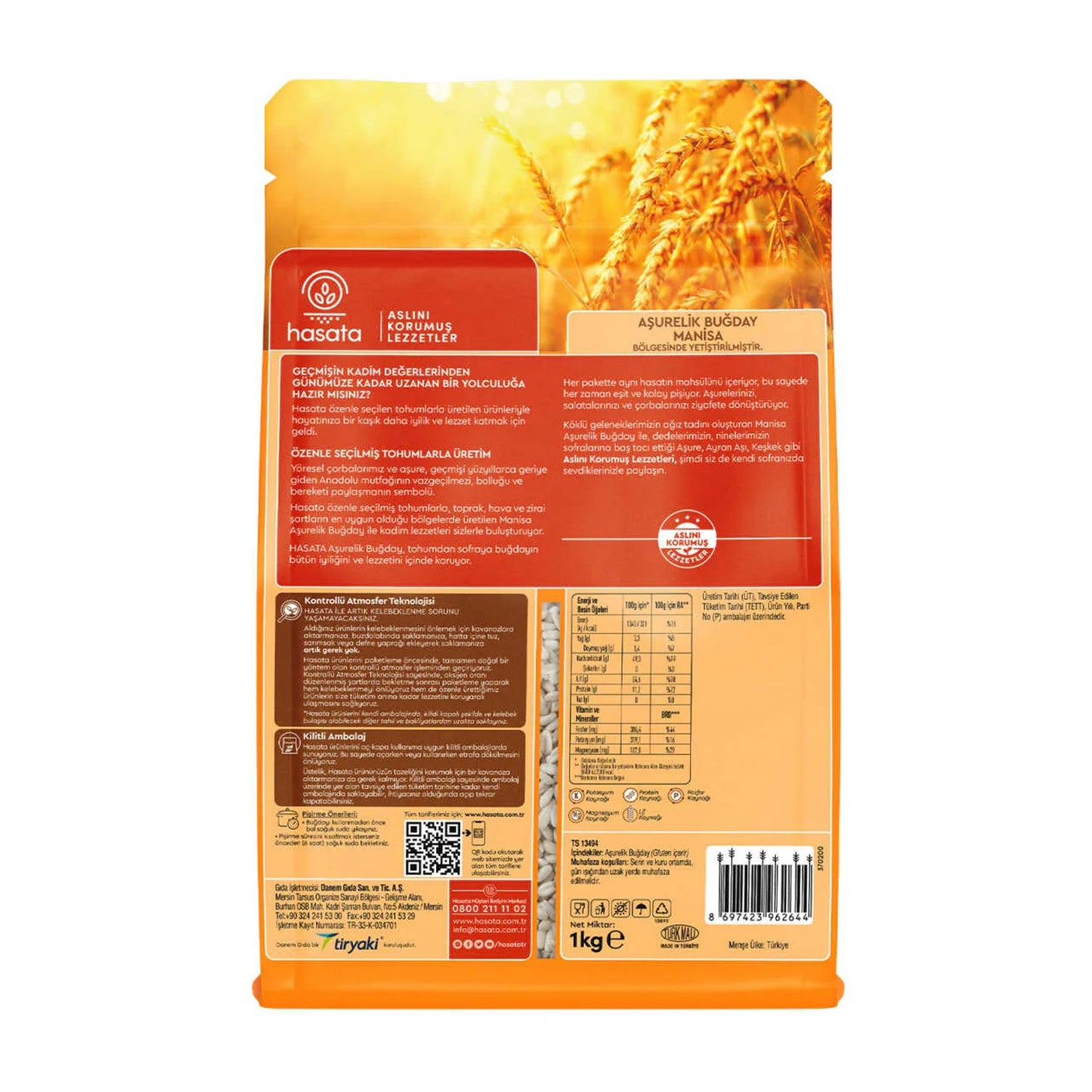 Hasata Wheat Peeled 1Kg