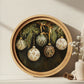 Christmas Ornament Round Framed Canvas Artwork
