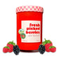 Fresh Picked Berries Farmers Market Glass Candle