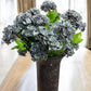 Blue Hydrangea Cluster Stem