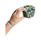 Round Handmade Recycled Paper Botanical Green Nesting Gift Boxes | 8 Sizes