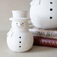 White Terracotta Snowman Figurine | 2 Sizes