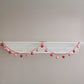 Pink & Red Mercury Glass Ornament Garland