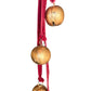 Red Velvet & Gold Bell Door Hanger