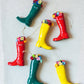 Paper Mache Gardener’s Wellie Boot Ornament