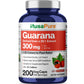 NusaPure Guarana Extract 20:1 Extract, 300 mg per Veggie Caps 200 Count (Non-GMO, Vegan)