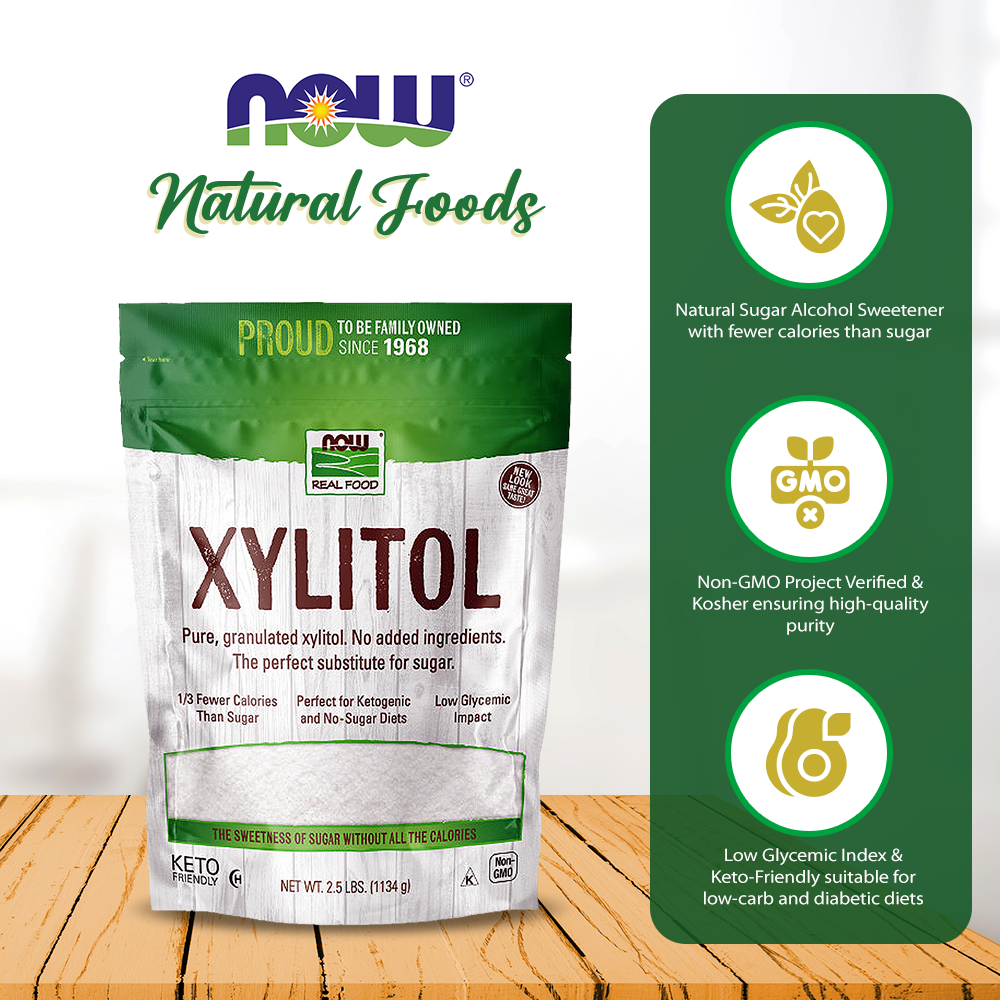 Now Real Foods Xylitol 2.5 Pounds - 6986