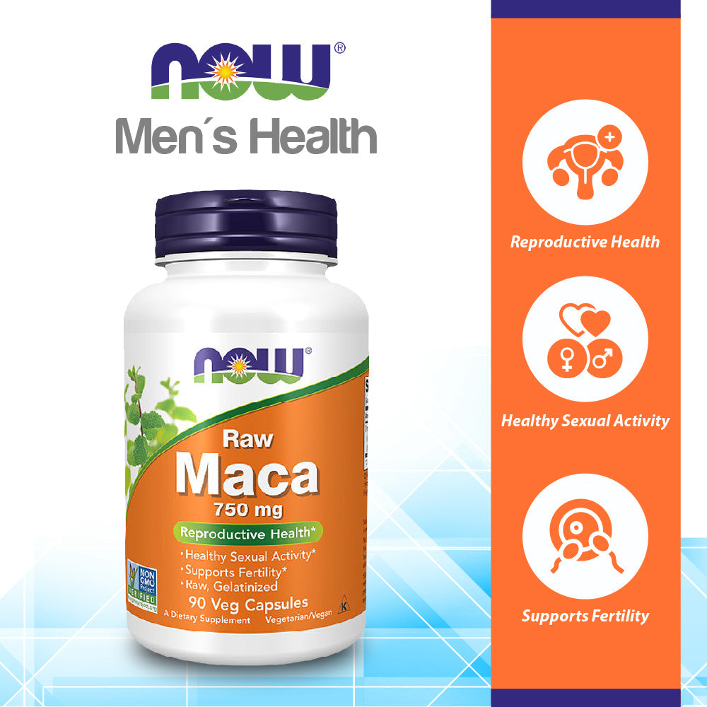 Now Foods Maca 750 mg Raw 90 Vcaps - 4777