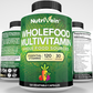 Nutrivein Whole Food Multivitamin for Men & Women – 120 Vegan Multivitamin Caps for Adults