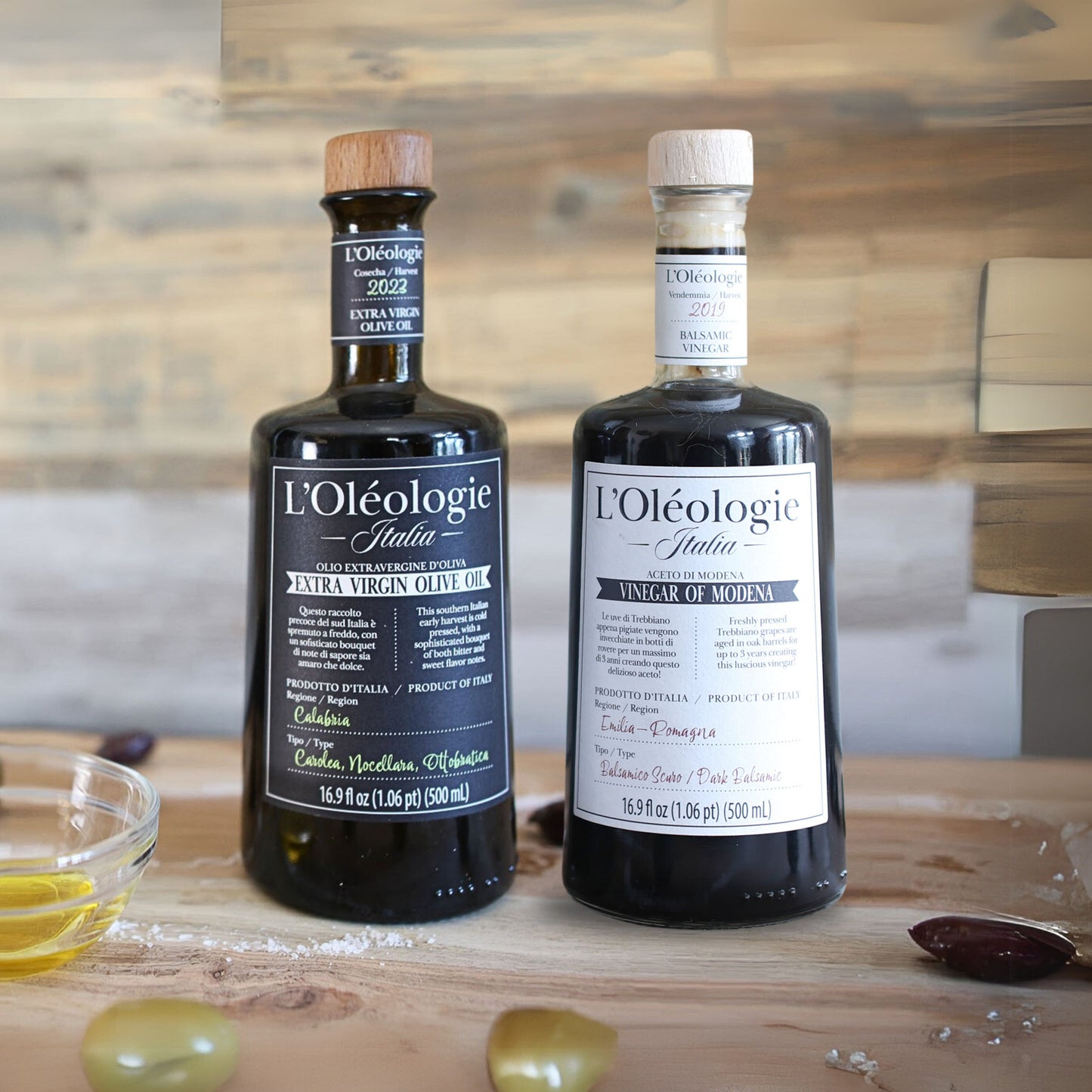 L'Oléologie Italian Oil & Vinegar 500ml 2 Pack