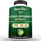 Nutrivein Premium Citrus Bergamot Supplement 1400mg 25:1 Bergamia Extract - 60 Day Supply - 120 Capsules