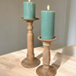 Green Wax 3D Flameless Pillar Candles