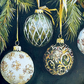 Christmas Ornament Round Framed Canvas Artwork