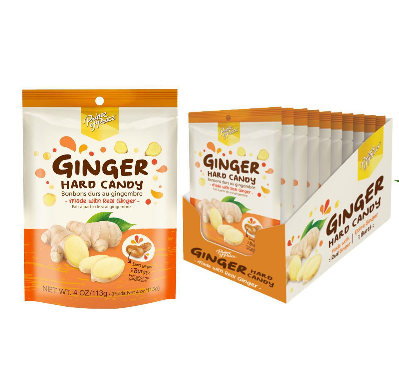 Real Ginger Hard Candy 4 oz bag