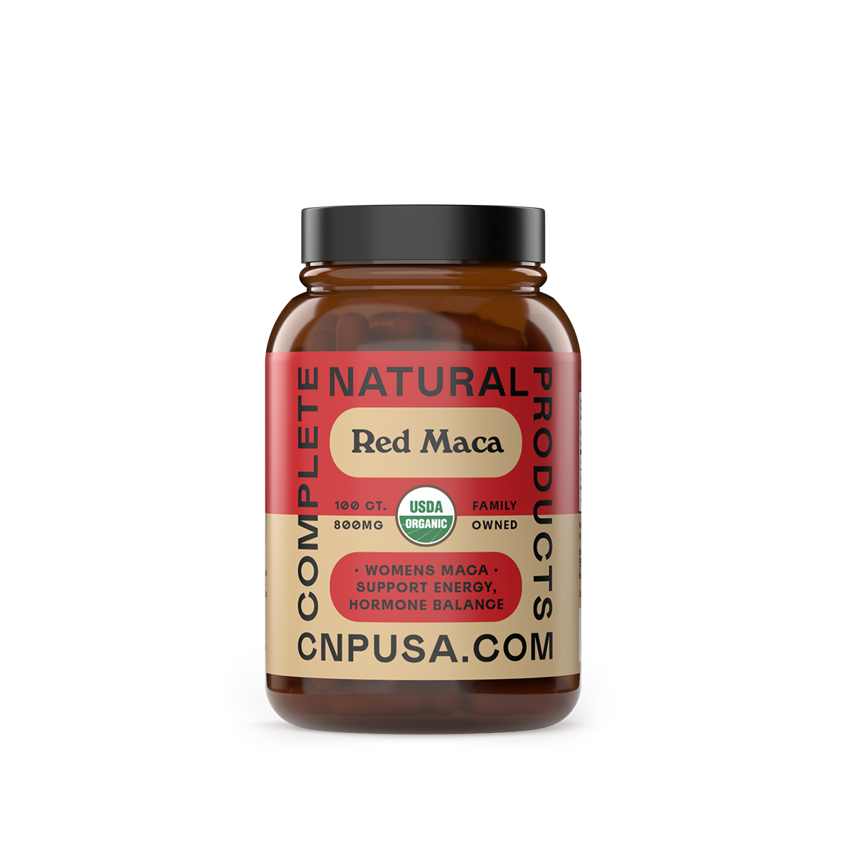 Organic Red Maca Root Capsules