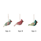 Handmade Wool Felt Bird Ornaments