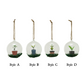 Glass Ball Ornament with Garden Starts Sprout & Moss
