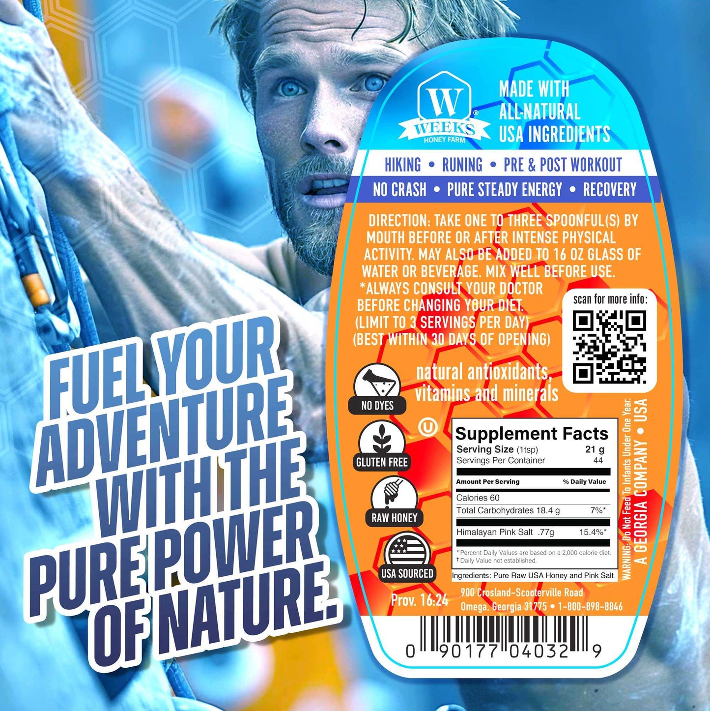Surge Honey™ – Pure Raw Energy & Electrolyte Boost for Pre/Post Workouts