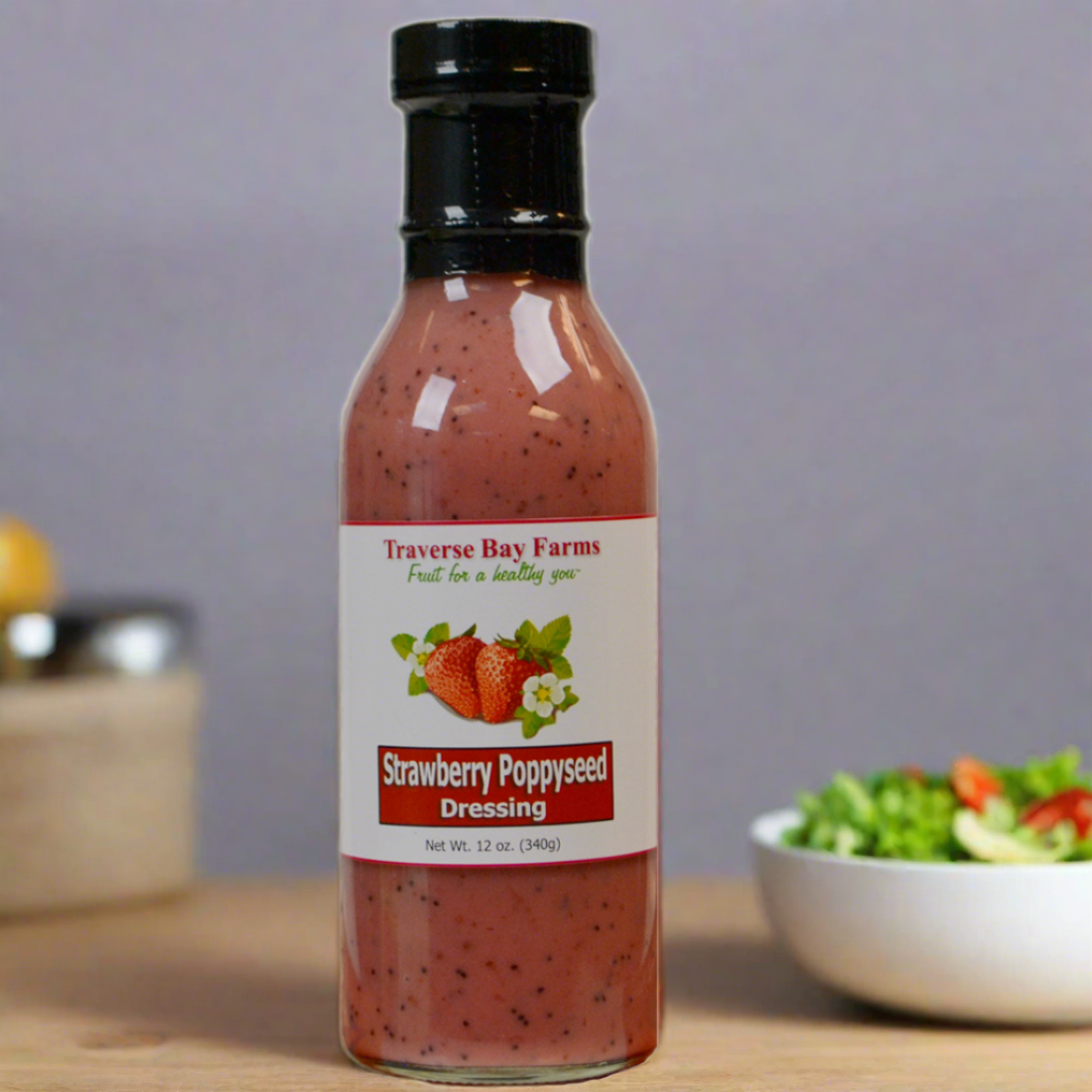 Strawberry Poppyseed Salad Dressing, 12 oz.