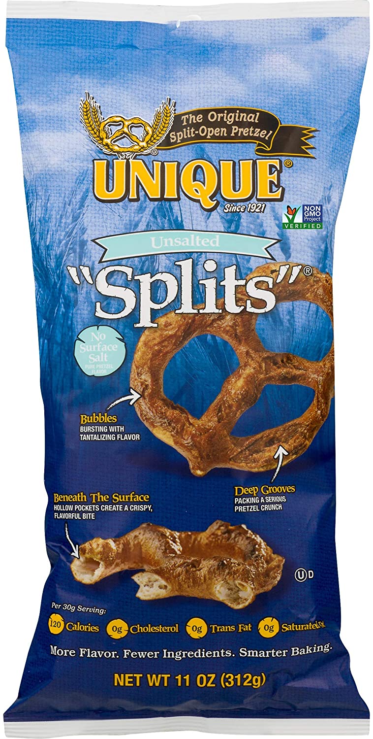 Unique Pretzel Splits (unsalted)