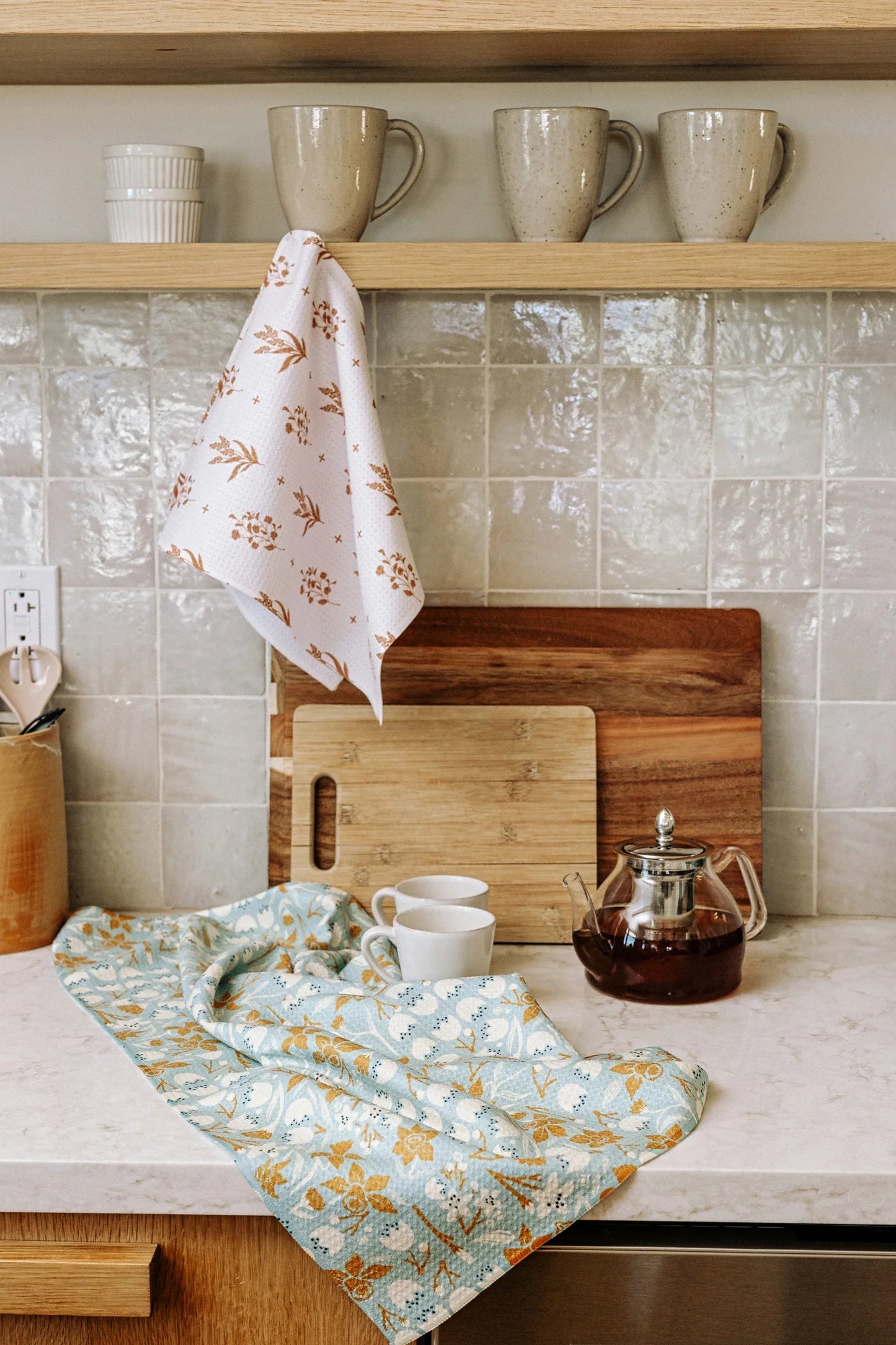 Ribbon & Cheer Geometry Tea Towel