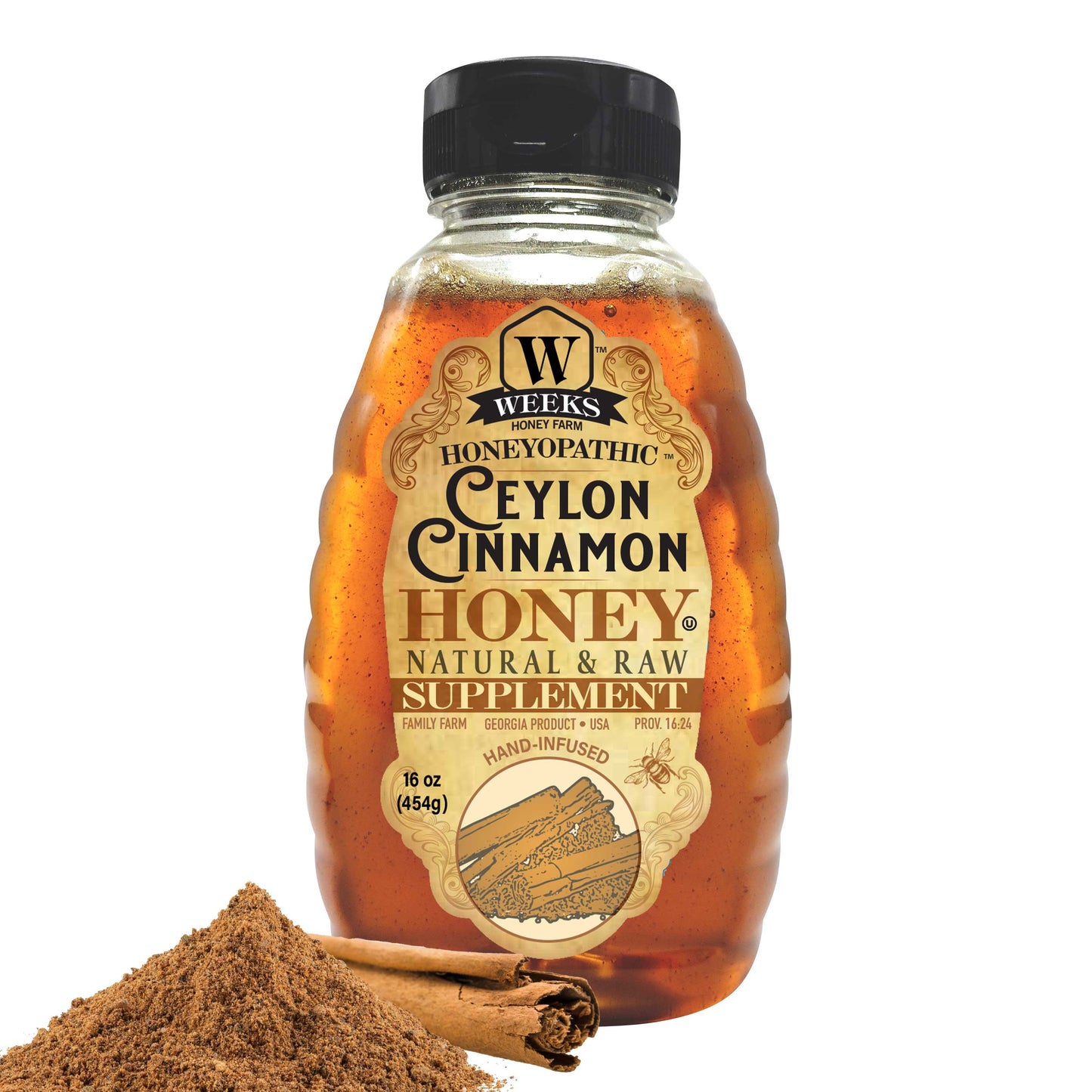 Infused Honey Trio Bundle – Ceylon Cinnamon, Rosemary & Salted Honey | Weeks Honey Farm