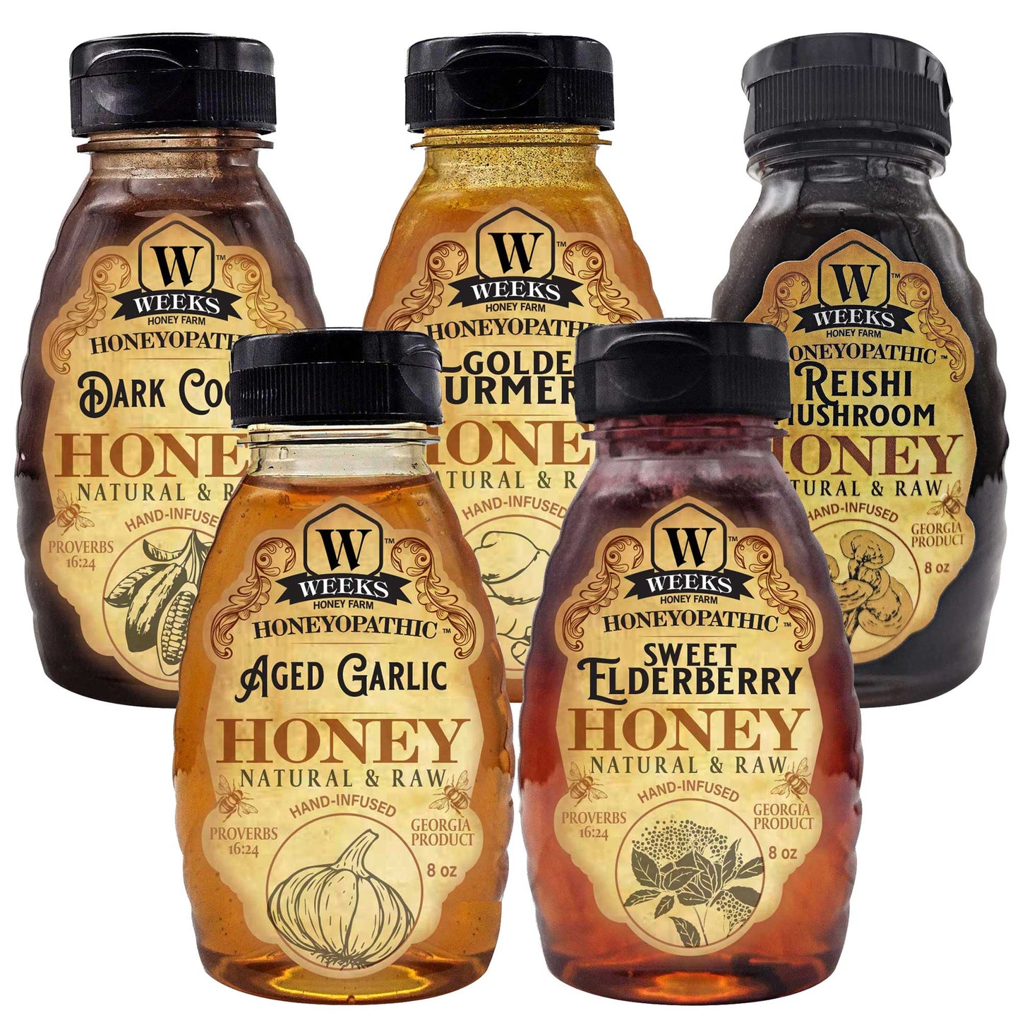 Raw Infused Honey Supplements – Honeyopathic | Weeks Honey Farm