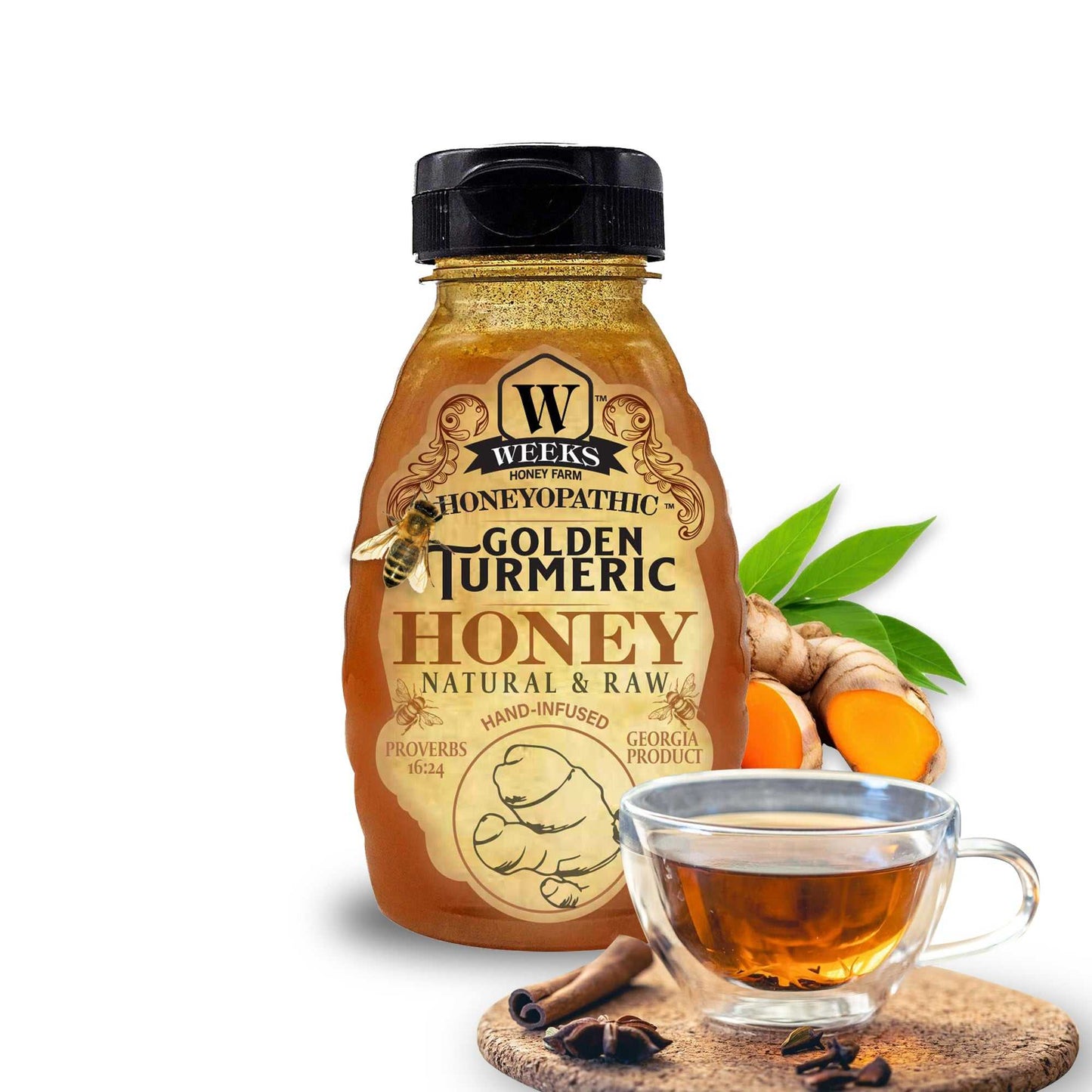 Honeyopathic™ Wellness Honey Bundle – 5 Flavors (5 x 8 oz) | Weeks Honey Farm