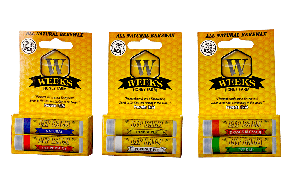 Natural Beeswax Lip Balms – Hydrating, All-Natural Moisturizer for Dry Lips