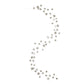 Silver Glitter Paper Star Garland
