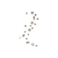 Silver Glitter Paper Star Garland