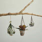 Distressed Painted Metal Flowers in Pot Ornament