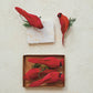 Foam & Feather Cardinal Clip-on Ornaments (Set of 3)