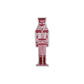 Pink & Red Nutcracker and Tree Ceramic Tidbit Plate